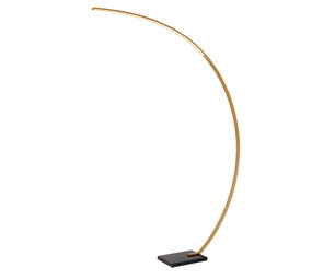 CURVE – Bogenlampe – LED, dimmbar – 1x15 W, 2700 K – Mattgold / Messing