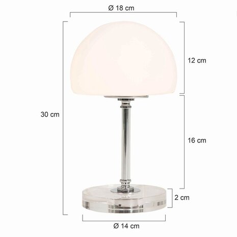 Steinhauer Tischleuchte ancilla LED 7933ch Chrom