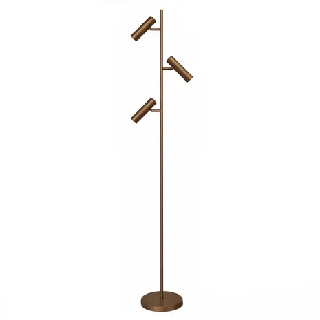 Freelight Stehlampe Undici, 3-flammig, H 165 cm, bronze-gold