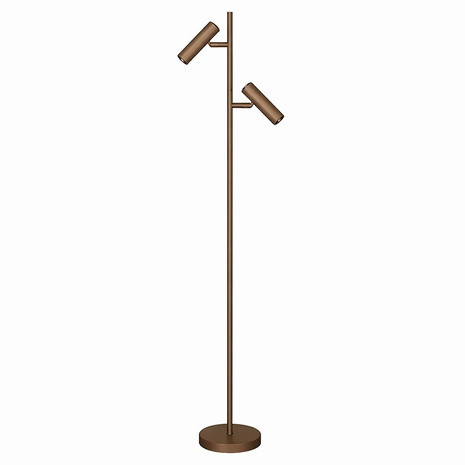 Freelight Stehlampe Undici, 2-flammig, H 150 cm, bronze-gold