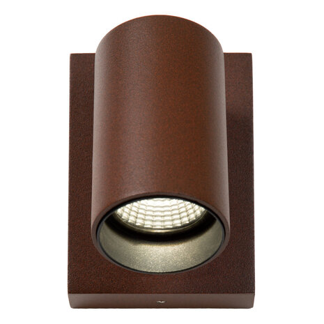 Lucide EMERIC – Wandstrahler / Wandleuchte für den Innen- und Außenbereich – LED – CCT – 1×9 W 2700 K/4000 K – IP65 – Rostbraun | Essential Lucide EMERIC – Wandstrahler / Wandleuchte für den Innen- und Außenbereich – LED – CCT – 1×9 W 2700 K/4000 K – IP65 – Rostbraun | Essential