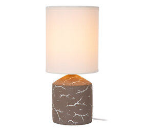 Lucide FRAN – Tischleuchte – Ø 13 cm – 1xE14 – Taupe | Essential Lucide FRAN – Tischleuchte – Ø 13 cm – 1xE14 – Taupe | Essential