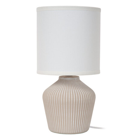 Lucide FILIZ – Tischlampe – Ø 16 cm – 1xE14 – Beige | Essential Lucide FILIZ – Tischlampe – Ø 16 cm – 1xE14 – Beige | Essential