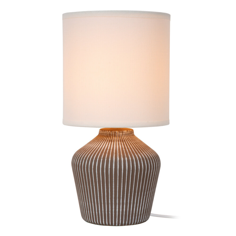 Lucide FILIZ – Tischleuchte – Ø 16 cm – 1xE14 – Taupe | Essential Lucide FILIZ – Tischleuchte – Ø 16 cm – 1xE14 – Taupe | Essential