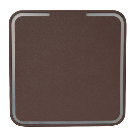 Lucide FINISTER – Wandleuchte für den Innen- und Außenbereich – Ø 13 cm – LED – 1x6W 2700K – IP54 – Rostbraun | Essential