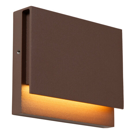 Lucide LOMAR – Wandleuchte für den Innen- und Außenbereich – LED – 1x6W 2700K – IP54 – Rostbraun | Essential