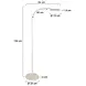 Mexlite Stehlampe Platu, Höhe 132 cm, beige