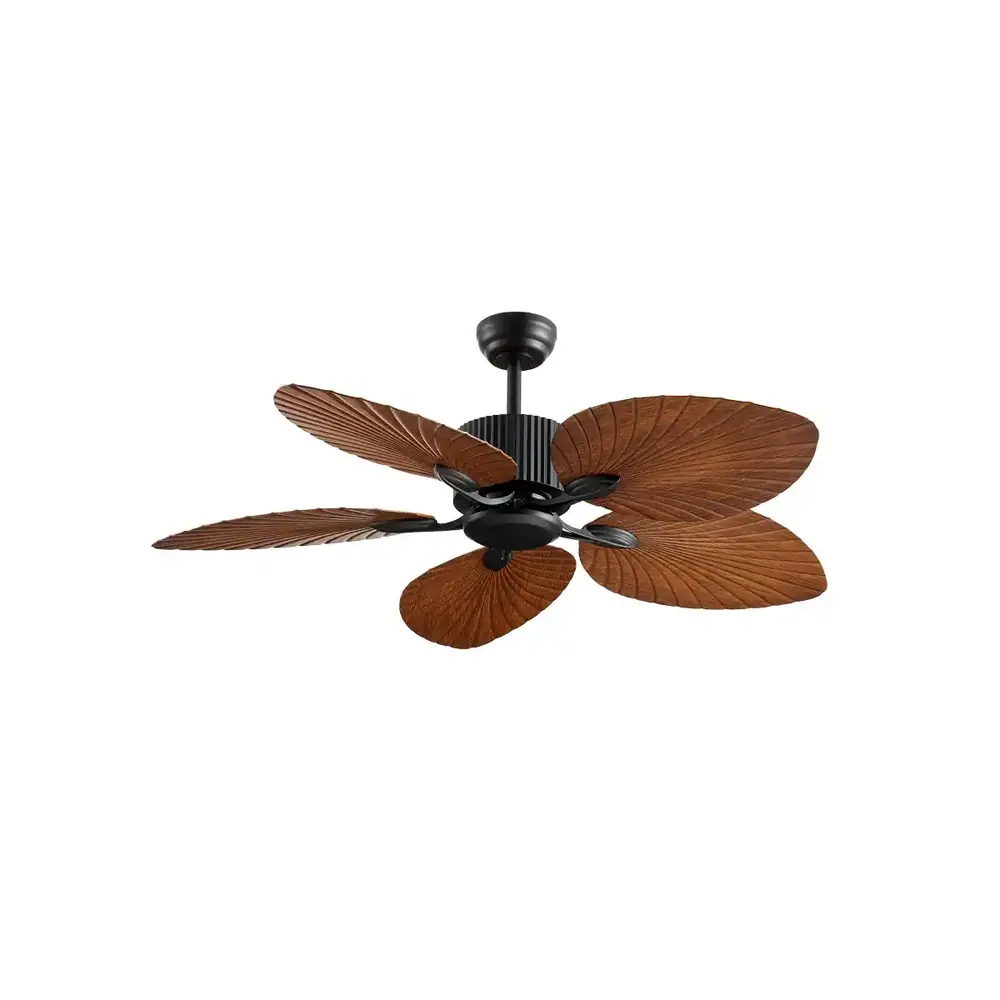 CristalRecord Deckenventilator Palm Ø 132 cm, braun-schwarz CristalRecord Deckenventilator Palm Ø 132 cm, braun-schwarz