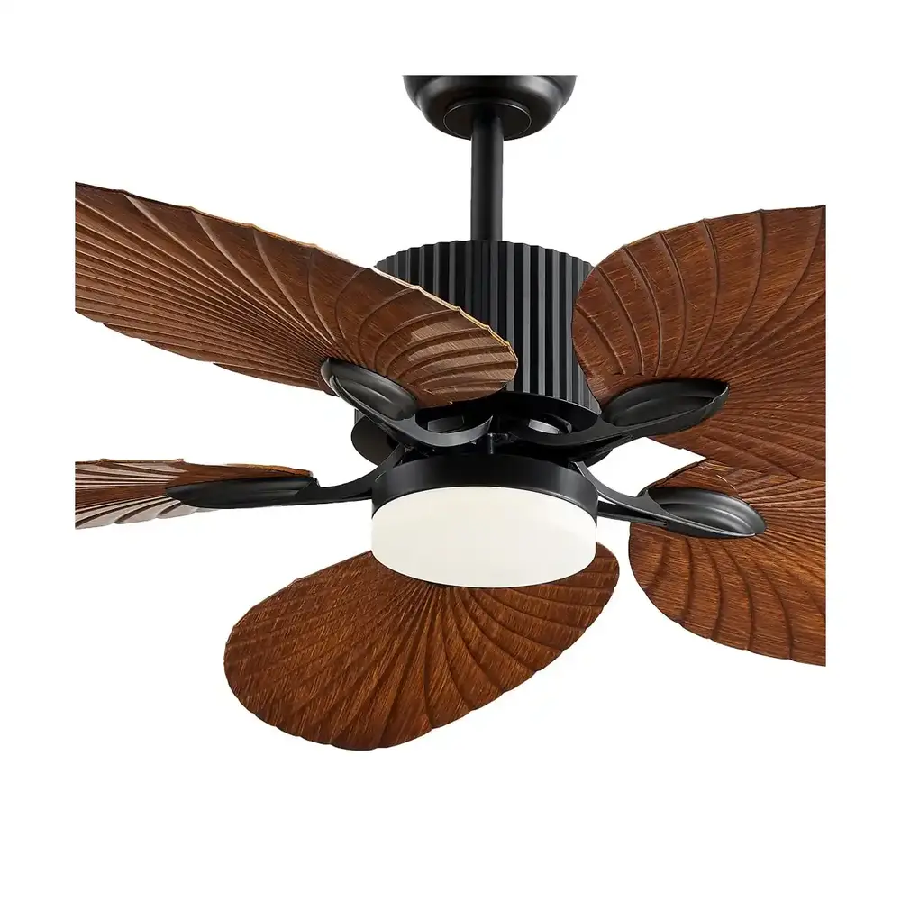 CristalRecord Deckenventilator Palm Ø 132 cm, braun-schwarz CristalRecord Deckenventilator Palm Ø 132 cm, braun-schwarz