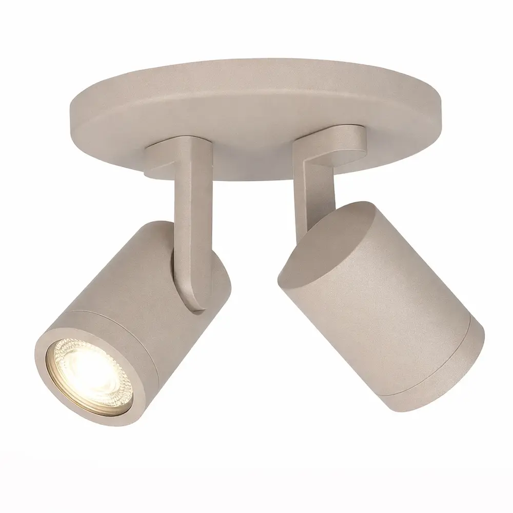 Highlight Spot HALO 2-flammig rund beige