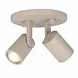 Highlight Spot HALO 2-flammig rund beige