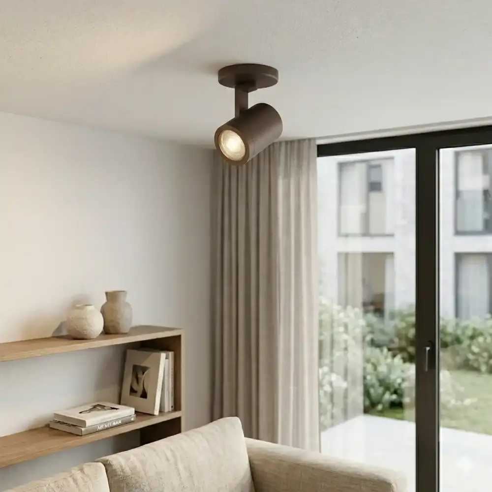 Highlight HALO 1-Licht-Spot in Kakaobraun