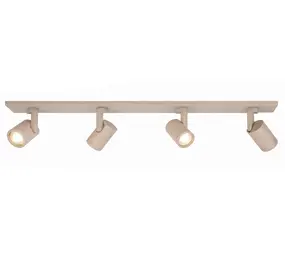 Highlight Spot HALO 4-flammiger Balken L 91 cm beige