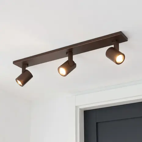 Highlight HALO 3-Licht-Spot, kakaobraun