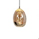 Highlight Hängelampe Golden Egg 8-flammig L 115 x B 18 cm bernstein-schwarz