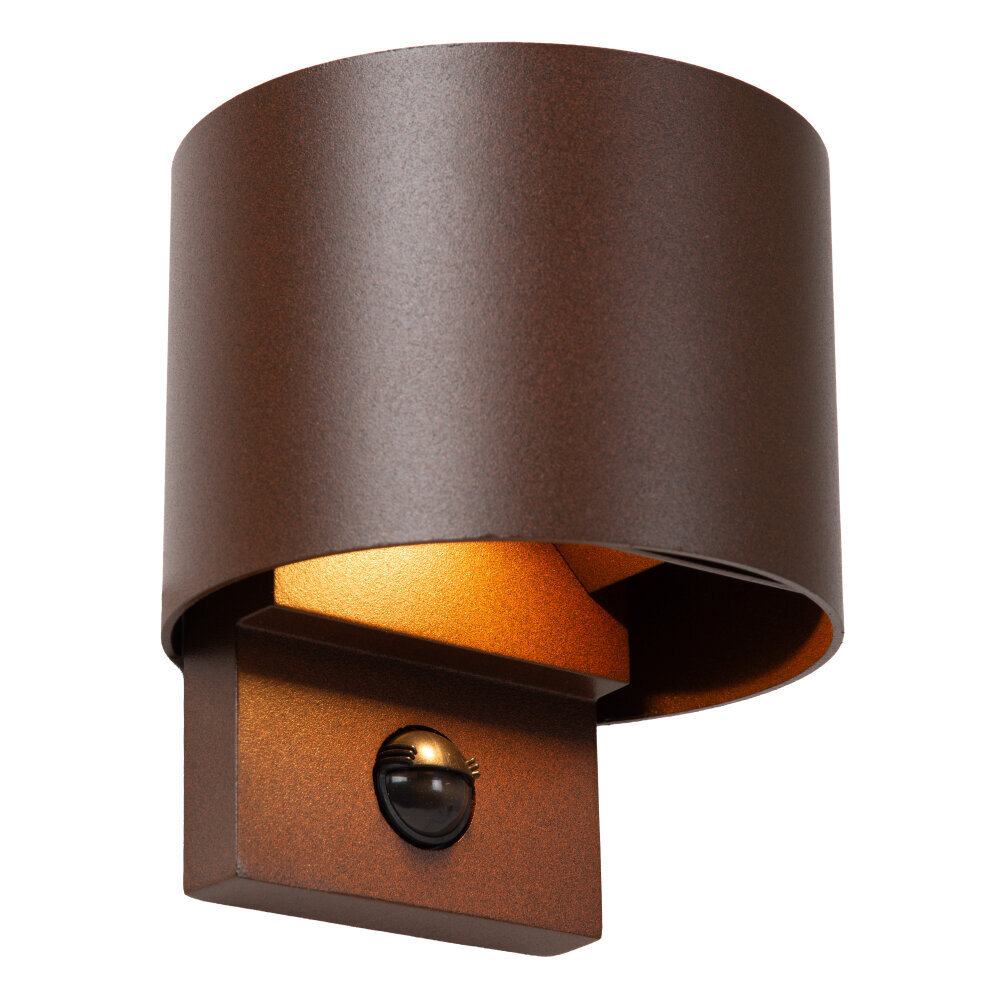 Lucide TADZIO - Wandleuchte Innen/Außen - LED Dimmb. - CCT - 1x7W 2700K/4000K - IP65 - Bewegungssensor - Rostbraun | Essential Lucide TADZIO - Wandleuchte Innen/Außen - LED Dimmb. - CCT - 1x7W 2700K/4000K - IP65 - Bewegungssensor - Rostbraun | Essential