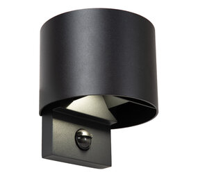 TADZIO - Wandlamp Binnen/Buiten - LED Dimb. - CCT - 1x7W 2700K/4000K - IP65 - Bewegingssensor - Zwart | Essential