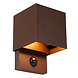 TADZIO - Wandlamp Binnen/Buiten - LED Dimb. - CCT - 1x7W 2700K/4000K - IP65 - Bewegingssensor - Roest bruin | Essential