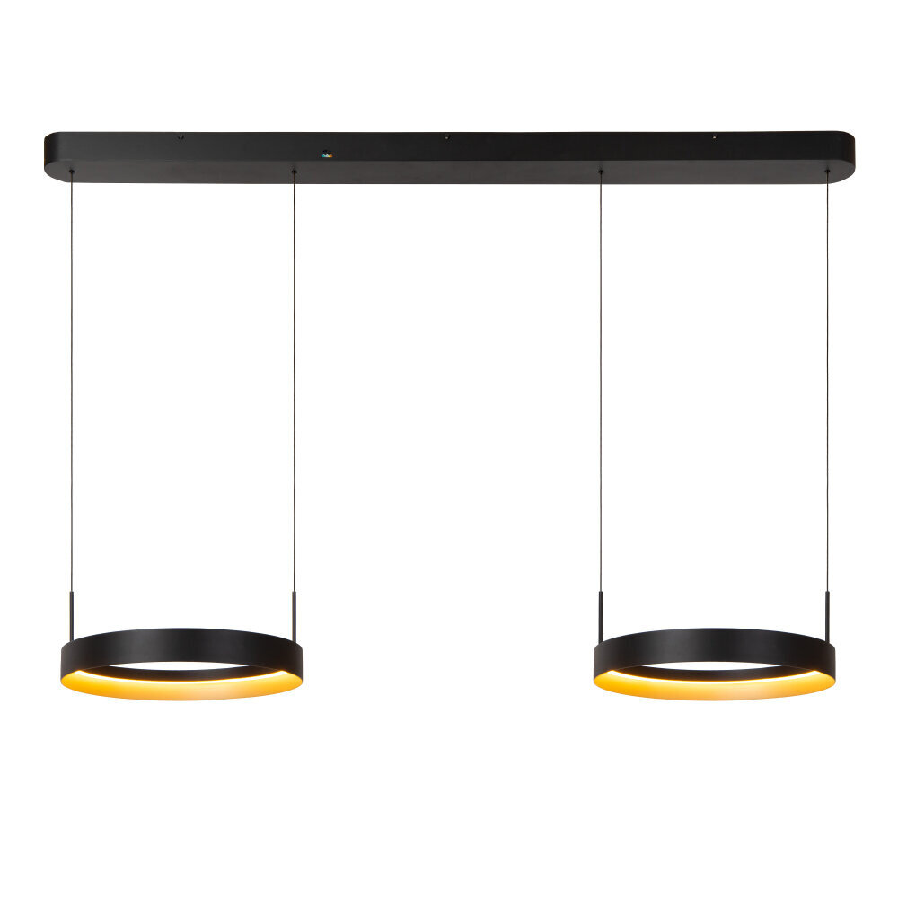 RADIANT - Hanglamp - LED Dimb. - CCT - 2x38W 2700K/4000K - Zwart | Vibes