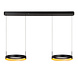 RADIANT - Hanglamp - LED Dimb. - CCT - 2x38W 2700K/4000K - Zwart | Vibes