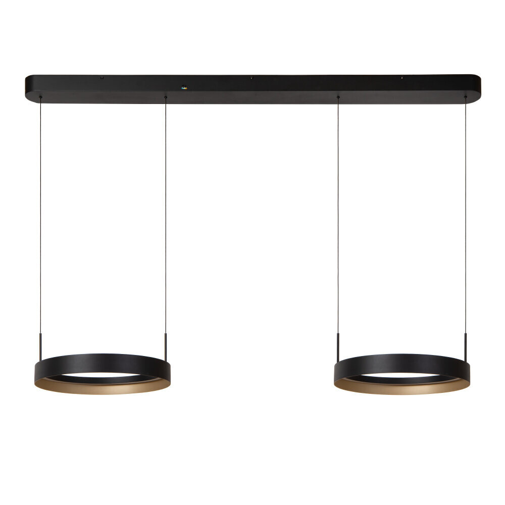 RADIANT - Hanglamp - LED Dimb. - CCT - 2x38W 2700K/4000K - Zwart | Vibes