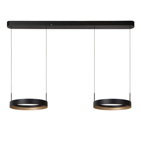RADIANT - Hanglamp - LED Dimb. - CCT - 2x38W 2700K/4000K - Zwart | Vibes