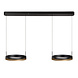 RADIANT - Hanglamp - LED Dimb. - CCT - 2x38W 2700K/4000K - Zwart | Vibes
