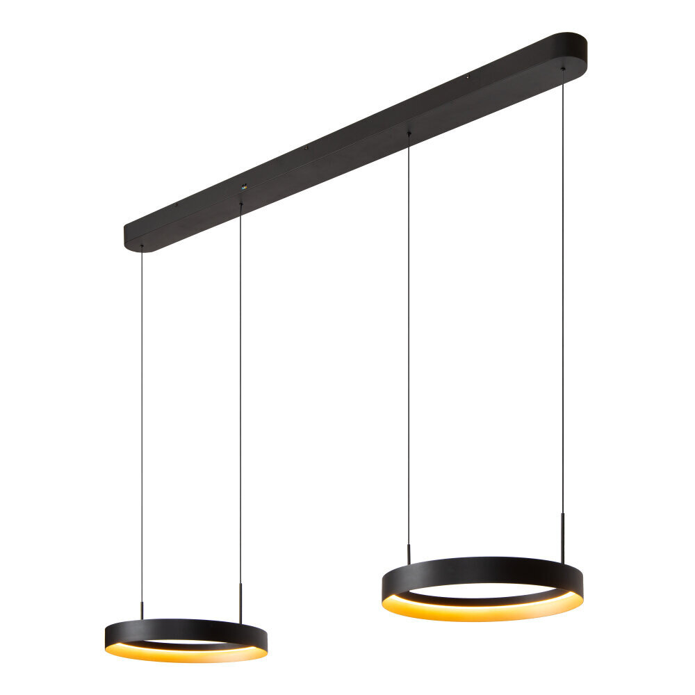 RADIANT - Hanglamp - LED Dimb. - CCT - 2x38W 2700K/4000K - Zwart | Vibes