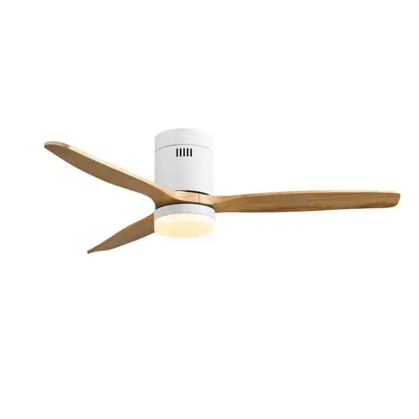 CristalRecord Deckenventilator Nine, Ø 132 cm, Holz, weiß
