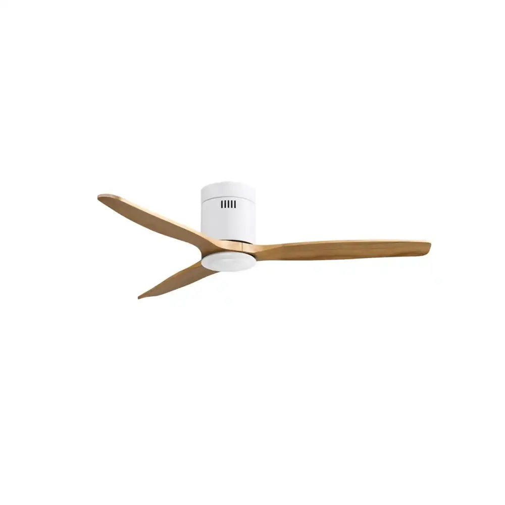 CristalRecord Deckenventilator Nine, Ø 132 cm, Holz, weiß
