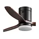 CristalRecord Deckenventilator Nine Ø 132 cm Teak schwarz