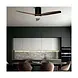 CristalRecord Deckenventilator Nine Ø 132 cm Teak schwarz