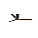 CristalRecord Deckenventilator Nine Ø 132 cm Teak schwarz