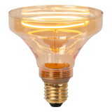 Lucide GO100 - Filamentlampe - Ø 10 cm - LED Dimmb. - E27 - 1x4W 2200K - Amber Lucide GO100 - Filamentlampe - Ø 10 cm - LED Dimmb. - E27 - 1x4W 2200K - Amber