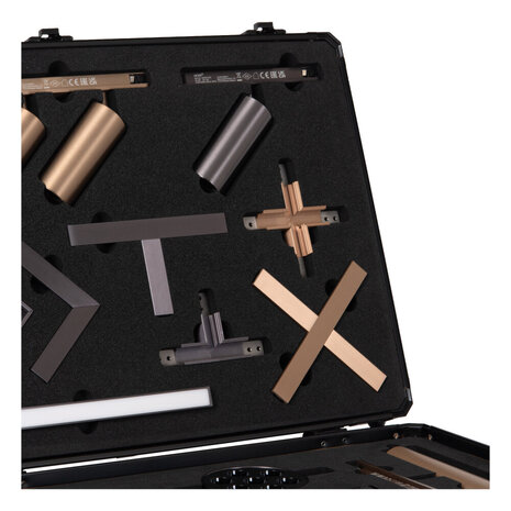 LINIAL KOFFER (Schiene in Champagner)