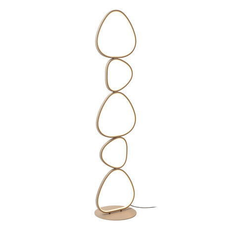 Lucide SAMLING - Stehleuchte - LED Dimmb. - CCT - 1x48W 2700K/4000K - Dim to warm - Taupe | Essential