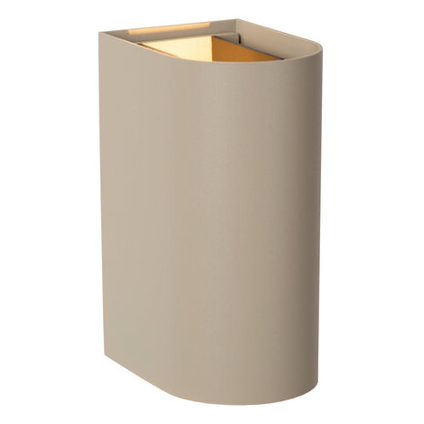 APLIS - Wandspot / Wandlamp Binnen/Buiten - LED - CCT - 2x5W 2700K/4000K - IP65 - Taupe | Essential APLIS - Wandspot / Wandlamp Binnen/Buiten - LED - CCT - 2x5W 2700K/4000K - IP65 - Taupe | Essential