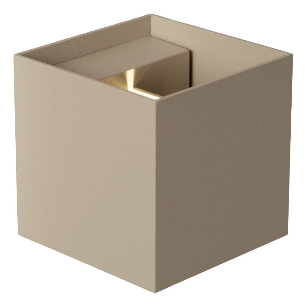 ARMIN - Wandspot / Wandlamp Binnen/Buiten - LED - CCT - 2x3,5W 2700K/4000K - IP54 - Taupe | Essential ARMIN - Wandspot / Wandlamp Binnen/Buiten - LED - CCT - 2x3,5W 2700K/4000K - IP54 - Taupe | Essential