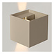 ARMIN - Wandspot / Wandlamp Binnen/Buiten - LED - CCT - 2x3,5W 2700K/4000K - IP54 - Taupe | Essential ARMIN - Wandspot / Wandlamp Binnen/Buiten - LED - CCT - 2x3,5W 2700K/4000K - IP54 - Taupe | Essential