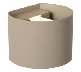 ARMIN - Wandspot / Wandlamp Binnen/Buiten - LED - CCT - 2x3,5W 2700K/4000K - IP54 - Taupe | Essential ARMIN - Wandspot / Wandlamp Binnen/Buiten - LED - CCT - 2x3,5W 2700K/4000K - IP54 - Taupe | Essential