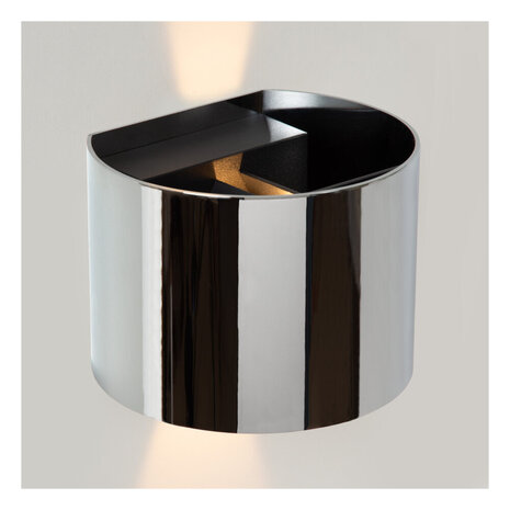 ARMIN - Wandspot / Wandlamp Badkamer - LED - CCT - 2x3,5W 2700K/4000K - IP54 - Chroom | Essential ARMIN - Wandspot / Wandlamp Badkamer - LED - CCT - 2x3,5W 2700K/4000K - IP54 - Chroom | Essential