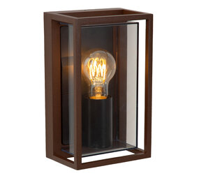 COZETTE - Wandlamp Binnen/Buiten - 1xE27 - IP65 - Roest bruin | Essential COZETTE - Wandlamp Binnen/Buiten - 1xE27 - IP65 - Roest bruin | Essential