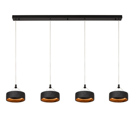 ADELANTE - Hanglamp - LED Dimb. - CCT - 4x10W 2200K/3300K - Zwart | Premium ADELANTE - Hanglamp - LED Dimb. - CCT - 4x10W 2200K/3300K - Zwart | Premium
