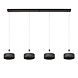 ADELANTE - Hanglamp - LED Dimb. - CCT - 4x10W 2200K/3300K - Zwart | Premium ADELANTE - Hanglamp - LED Dimb. - CCT - 4x10W 2200K/3300K - Zwart | Premium