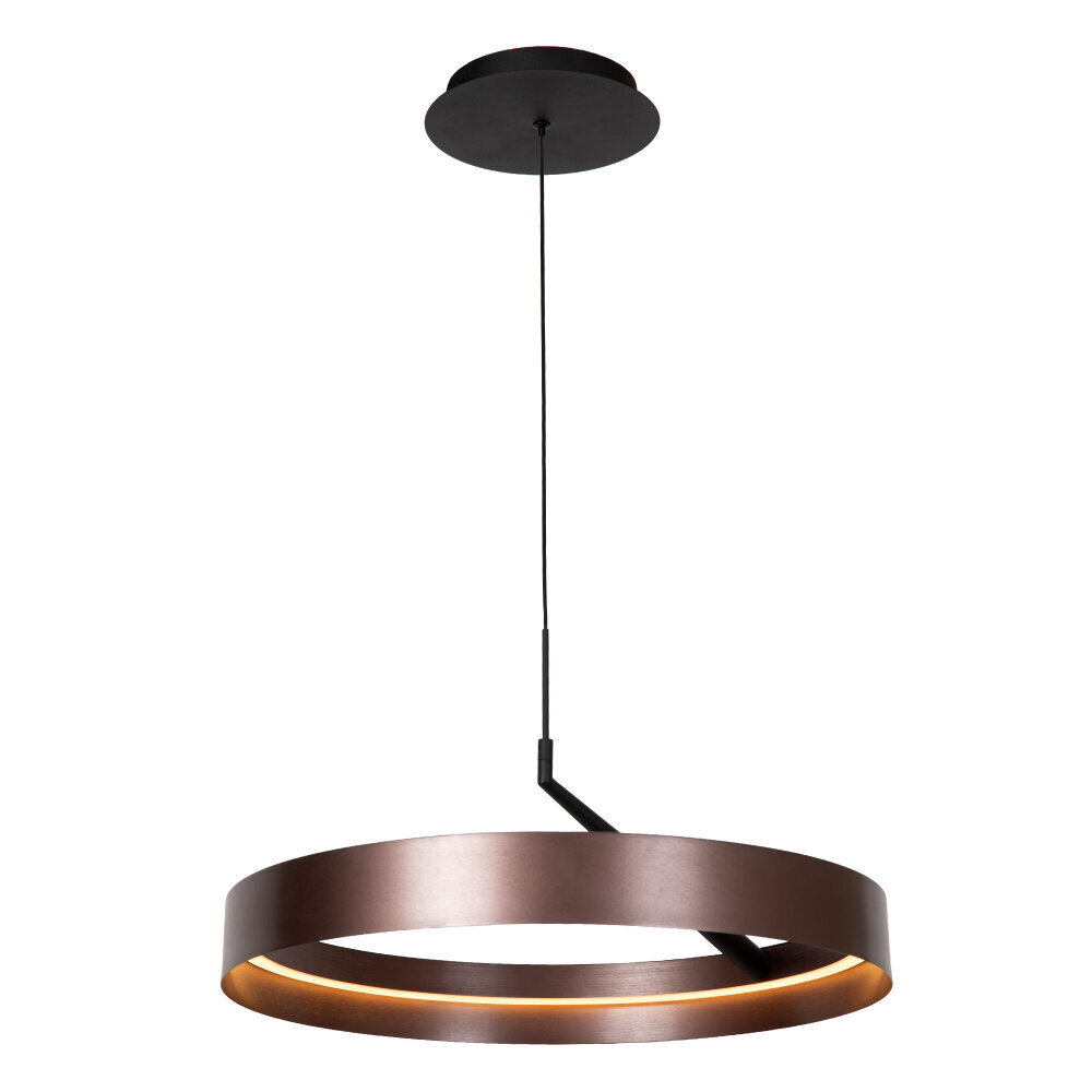 Lucide LEONARD - Hängelampe - Ø 55 cm - LED 3 StepDim - CCT - 1x36W 2200K/4000K - Kaffee | Vibes Lucide LEONARD - Hängelampe - Ø 55 cm - LED 3 StepDim - CCT - 1x36W 2200K/4000K - Kaffee | Vibes