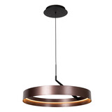 Lucide LEONARD - Hängelampe - Ø 55 cm - LED 3 StepDim - CCT - 1x36W 2200K/4000K - Kaffee | Vibes
