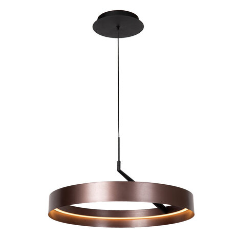 Lucide LEONARD - Hängelampe - Ø 55 cm - LED 3 StepDim - CCT - 1x36W 2200K/4000K - Kaffee | Vibes Lucide LEONARD - Hängelampe - Ø 55 cm - LED 3 StepDim - CCT - 1x36W 2200K/4000K - Kaffee | Vibes