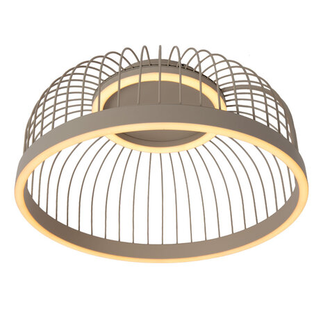 Lucide RIXANNE - Deckenleuchte - Ø 40 cm - LED 3 StepDim - CCT - Taupe | Vibes Lucide RIXANNE - Deckenleuchte - Ø 40 cm - LED 3 StepDim - CCT - Taupe | Vibes