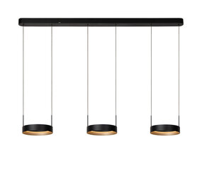 Lucide RADIANT - Hängelampe - LED Dimmb. - CCT - 3x20W 2700K/4000K - Schwarz | Vibes Lucide RADIANT - Hängelampe - LED Dimmb. - CCT - 3x20W 2700K/4000K - Schwarz | Vibes
