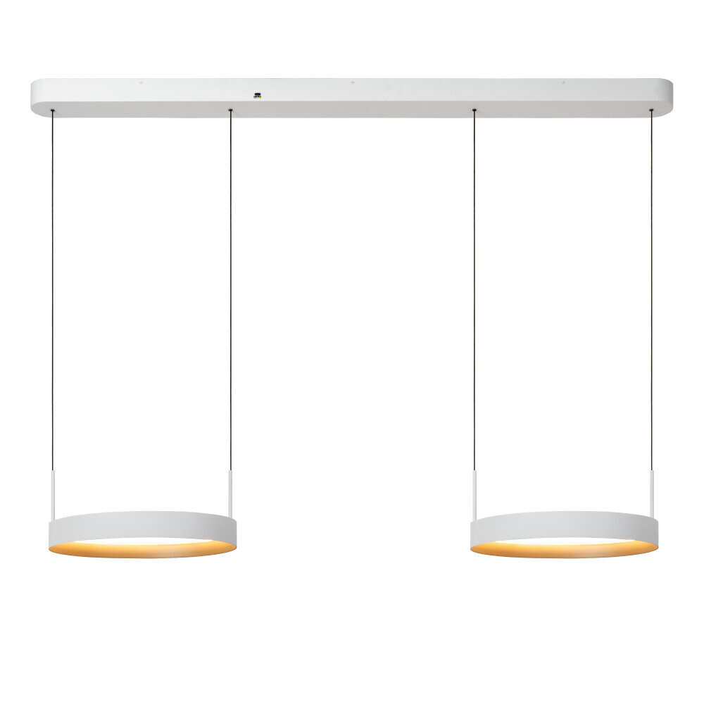 Lucide RADIANT - Pendelleuchte - LED Dimmb. - CCT - 2x38W 2700K/4000K - Weiß | Vibes Lucide RADIANT - Pendelleuchte - LED Dimmb. - CCT - 2x38W 2700K/4000K - Weiß | Vibes